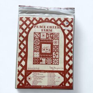 1981 Peace Creek Farms Quilt & Applique Pattern FF Uncut NOS by Terry Thompson
